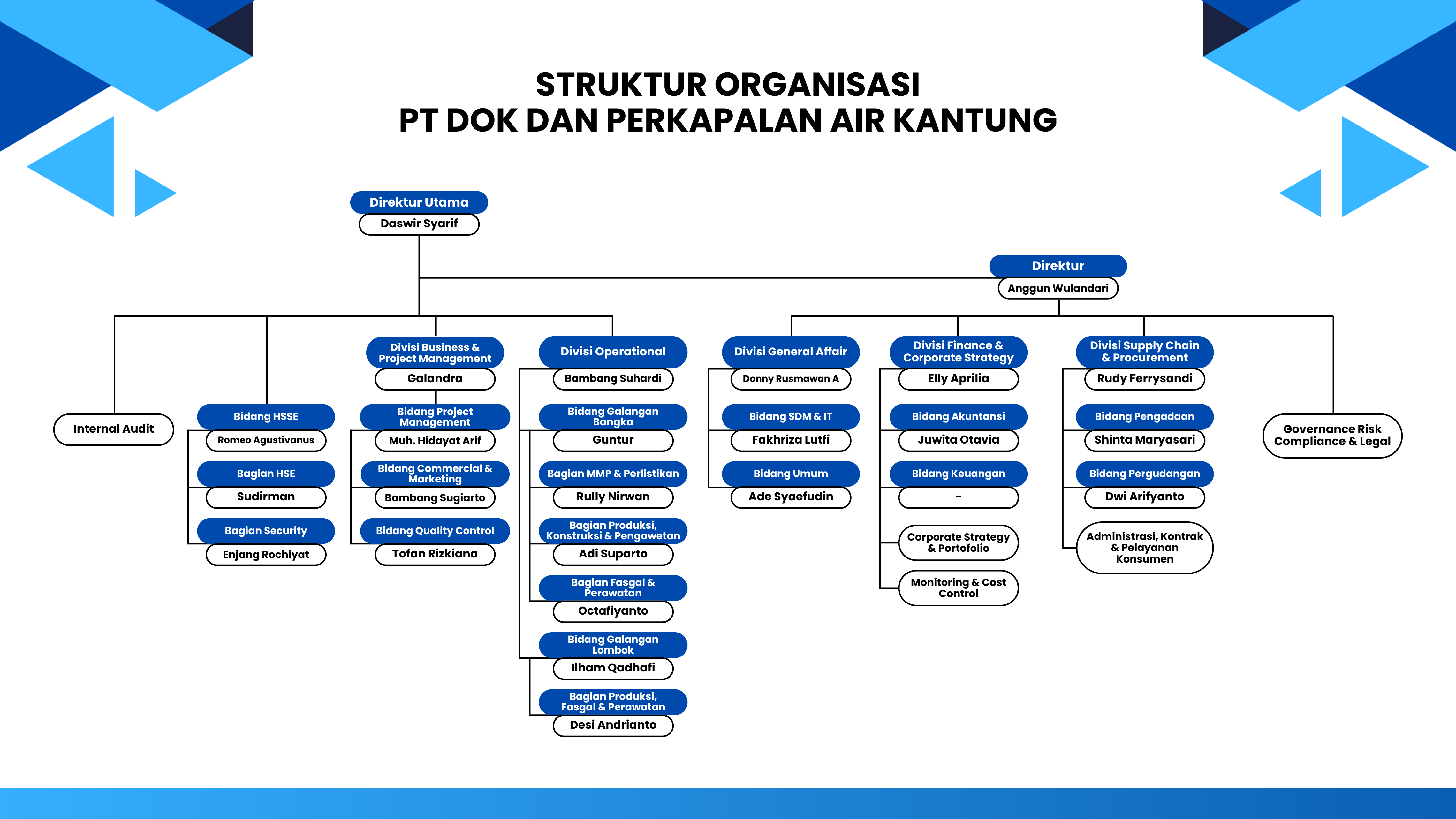 Struktur Organisasi PT DAK